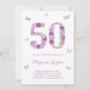 Buscar púrpura invitaciones Floral