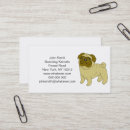 Buscar pug tarjetas de visita Dog