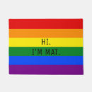 Buscar bandera orgullo gay felpudos Colorido