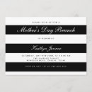 Buscar blanco y negro para el día de madre invitaciones Elegante