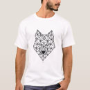Buscar lobo geométrico camisetas Aullido