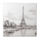 Buscar torre eiffel del vintage azulejos Viajar