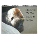 Buscar animal calendarios Gorila