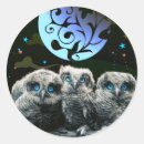 Buscar claro de luna pegatinas Búho