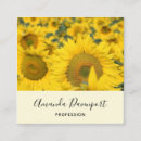Buscar campos tarjetas de visita Girasoles