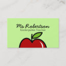 Buscar kindergarten tarjetas de visita Profesora