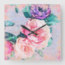 Buscar designer relojes de pared Floral
