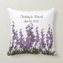 Buscar boda lila cojines Flores