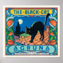 Buscar gato retro posters Ilustracion