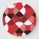 Buscar diagonal relojes de pared Rojo