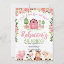 Buscar chica de granja invitaciones Cualquier niño