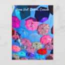 Buscar paraguas coloridos postales Azul