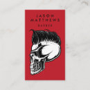 Buscar calavera tarjetas de visita Peluquería