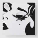 Buscar mujeres relojes de pared Blanco