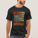 Buscar aniversario de 60 años camisetas Vintage
