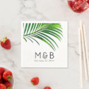 Buscar hoja verde servilletas Monograma