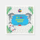 Buscar tiburón divertido servilletas Para niños