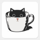 Buscar nariz roja pegatinas Gato negro