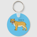 Buscar gato sonriente llaveros Tigre dientes de sable