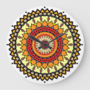 Buscar mandala colorida relojes de pared Elegante