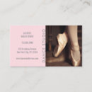 Buscar bailarines ballet de tarjetas de visita Danza