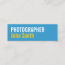 Buscar fotógrafo la naturaleza de tarjetas de visita Minimalista