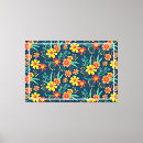 Buscar diseños florales lienzos Hojas verdes