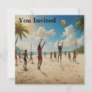 Buscar el voleibol invitaciones Playa