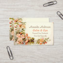 Buscar manojo tarjetas de visita Floral