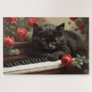 Buscar gato negro puzzles Amante del gato