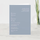 Buscar azul polvoriento boda invitaciones Mínimo
