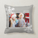 Buscar copos de nieve cojines Gris