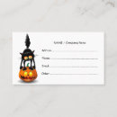 Buscar asustado tarjetas de visita Calabaza