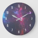 Buscar cósmico relojes de pared Azul