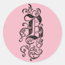 Buscar letra del vintage pegatinas Elegante