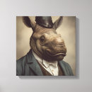 Buscar rinoceronte arte Vintage