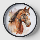 Buscar caballos hermosos relojes de pared 6 º caballito