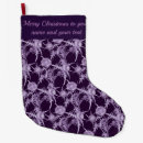 Buscar violeta calcetines navideños Flores