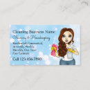 Buscar maid tarjetas de visita Limpiador
