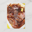 Buscar jamón tarjetas de visita Carne