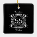 Buscar 55 años adornos Esmeralda