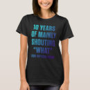 Buscar 10 años de aniversario camisetas Marido