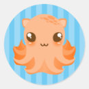 Buscar pulpo del kawaii pegatinas Lindo