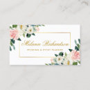 Buscar rosa y blanco tarjetas de visita Peluquero