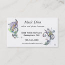 Buscar diva tarjetas de visita Cantante