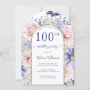 Buscar 100 años invitaciones Purpurina de oro