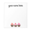 Buscar cupcake blocs de notas Rosa