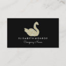 Buscar cisne tarjetas de visita Flores