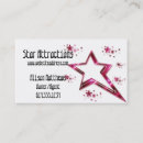 Buscar actriz tarjetas de visita Agente