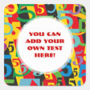 Buscar número cinco pegatinas Colorido